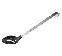FMprofessional 22126 Perforada, Cuchara para Servir, Acero Inoxidable Plástico, Negro, Plata