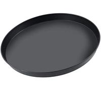 FMprofessional 8711.0 Bandeja para Pizza focaccia, Metal, Negro, Grande