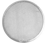 FMProfessional Base Redonda de Rejilla para Hornear Especial para Pizza, Rejilla para Descongelar o para Enfriar Alimentos Clientes, Aluminio, Diámetro 28 cm, 1 ud.