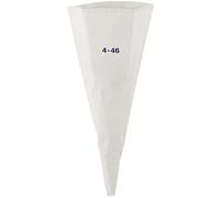 FMProfessional Manga Pastelera 46Cm, algodón recubierto de poliuretano, color blanco. 2 ud-s