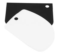 FMProfessional set espátulas pastelería. Polipropileno. Blanco y negro. 12x8cm. 2 ud.