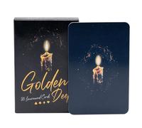 FmtwPhn 2 cajas 9 x 6,2 cm Fortune Golden Deep Lenormand Tarot, Tarot Regalo para los amantes del Tarot, tarjetas de oráculo de adivinación del tarot, barajas de cartas Lenormand para principiantes