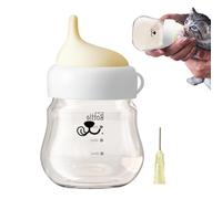 FmtwPhn Biberón para Gatos, biberón para Gatitos,Alimentador antiasfixia para Cachorros, biberón para Mascotas - Alimentador de Lactancia para bebés y Gatos, Botella de Leche Antideslizante Ajustable