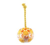 FmtwPhn Bola de disco para perros grandes, pelotas para perros | juguete para perros al aire libre, pelota elástica de juguete para perros - Cuerda de algodón suave colorida, bola de risa para perros