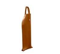 FmtwPhn Bolsa de la compra de vino, bolsas de vino para viajes, bolsa protectora para botellas de vino, bolsa de piel para champán, con asas para cena, día de San Valentín, marrón oscuro, ver