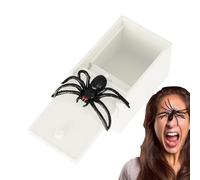 FmtwPhn Broma De Araña De Halloween - Caja De Sustos con Saltador para Bromas | Dispositivo Bromas Prácticas Día Inocentes Divertido Chistes Fiesta para Amigos Familia Adultos y Niños