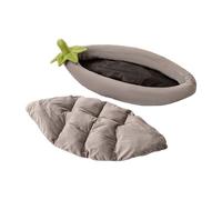 FmtwPhn Cama para Perro, Cama de Gatito de Berenjena, cálido y Antideslizante Desmontable para Interiores y Exteriores, Camping, Patio, apartamento, jardín, hogar, Perrera, Esquina, Coche