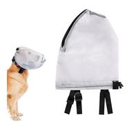 FmtwPhn Capucha de Red de Malla para Perros - Protector Respirante Antiarraños Con Cremallera | Ligero y Transpirable Resistente a Arañazos con Cremallera en Hocico para Jadear Beber,Evita Que Muerdan