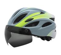 FmtwPhn Cascos para Montar a Caballo,Cascos para Bicicleta de montaña, para Exteriores con luz Trasera Recargable - de Bicicleta, Cascos de Ajustables y Transpirables para