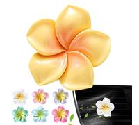 FmtwPhn Clip de ventilación de aire con diseño de flores, 7 unidades, con 14 almohadillas aromáticas, eliminador de olores, clip de clip para coche