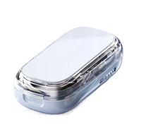 FmtwPhn Divisor de pastillas - Piezas portátiles para pastillas más pequeñas | Caja de medicamentos para cortar por la mitad y dividir pastillas para adultos, personas mayores, niños, viajes, trabajo