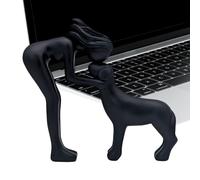 FmtwPhn Escultura de una Niña y su Perro, Detalle Conmemorativo de Pésame para Escritorio, Escultura de Perro en Resina, para Amantes de Las Mascotas, Dormitorio, Sala de Estar y Estantería