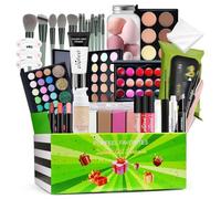 FmtwPhn Juego completo de maquillaje para mujer, kit de maquillaje de viaje, set de maquillaje cosmético, kit de iniciación con paquete de almacenamiento para adultos, hombres, artistas de maquillaje
