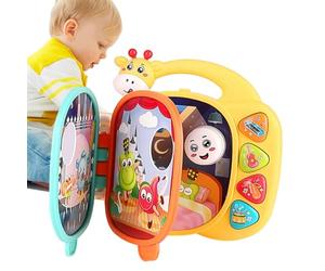 FmtwPhn Libros Parlantes | Juguete Sensorial con Sonido y Luz | Juguetes Musicales Sensoriales - para Niños Y Niñas De Preescolar En Casa Viaje Cumpleaños Regalo