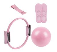 FmtwPhn Pilates Ring Set Soft Pilates Ball Entrenamiento Y Herramienta De Ejercicio Portátil con 14" Long Resistance Bands para Embarazo Postparto Viaje Estudio Hogar