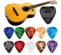 FmtwPhn Púas Para Guitarra Acústica - Púa Para Ukelele - 10 Unidades De Colores Surtidos Ideales Para Rasgueo Clásico Y Técnica De Púa Para Principiantes, Grosor 0.46mm