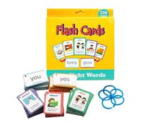 FmtwPhn Tarjetas educativas para leer, tarjetas de palabras visibles, tarjetas de aprendizaje con palabras de alta frecuencia, juegos de vocabulario, juegos de palabras visuales, juguetes educativos y