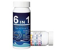 FmtwPhn Tiras Reactivas Para Piscina,Analizador De Agua Para Fuentes | Tiras De Prueba Multifunción Para Piscina, Agua Salada, Estanque, Y Dulce De Hogar