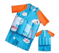 FmtwPhn Traje De Baño Flotante para Niños Pequeños,Traje Flotador Manga Corta | Chaleco Flotante Antisalpicaduras De Secado Rápido para Natación Y Entrenamiento Deportivo