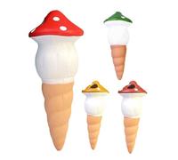 FmtwPhn Varillas de riego para plantas de setas, puntas de riego de terracota, 4 dispositivos de riego automáticos, gotero de riego para plantas interiores y exteriores