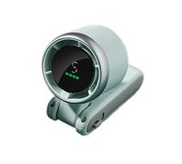 FmtwPhn Ventilador de mano recargable a mano Ventilador portátil portátil, de escritorio plegable pequeño personal | Duración de la batería larga, exhibición digital ajustable de 5