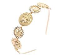 FMURY - Bandas para el pelo de aleación con diamantes florales con borde de joyería de metal, accesorios para el cabello