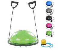 FMYBB70E Fitness Balance Ball (Ø 60 cm) Pelota de ABS VC Gymball Training Board semiesfera cúpula equilibrio resistencia fuerza Core (verde)