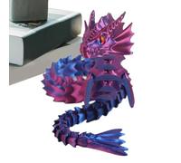Fmzrbnih 3D Printed Articulated Dragon - 17.3in Joint Fidget Toy, Creative Stress Relief Ornament, Unique Plaything | Multipurpose 3D Printed Flexible Dragon for Girls Kids Friends Family Giffts