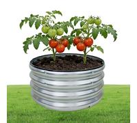 Fmzrbnih Bancos de Cultivo Elevados de Metal | Camas Elevadas Flexibles de Acero Galvanizado de Alta Resistencia | para Plantar Flores,para Verduras, Hortalizas, Frutas, Cítricos, Jardinería, Suelo,