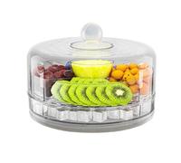 Fmzrbnih Bandeja para ración refrigerada - 9,06 x 6,4 pulgadas Cóctel de camarones de hielo de fruta, contenedor aperitivo de larga duración | de comida fría portátil para camping para picnic cam