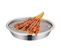 Fmzrbnih Cesta De Drenaje 'Aceite De Sartén - 10.3x10.3x1.8in Placa Para Parrilla Barbacoa, Bandeja De Acero Inoxidable, Herramienta De Cocina Multifuncional Para El Hogar | Drenante Para Snack F