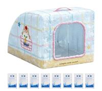 Fmzrbnih Cooling Cat House,Insulated Portable Comfort Shelter with Handle - Indoor Cat House,for Stray Pets Bedroom Living Room Balconies Courtyards Patio Garden Backyard Farm