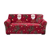 Fmzrbnih Cubierta De Sofá De 3 Plazas - Cubierta De Sofá Super Suave, Cubierta De Sofá Estirada | Protector De Muebles De Dibujos Animados De, Tapas De Silla De Papá Noel, Tapas De Sofá En Bicicleta