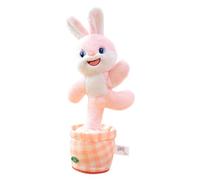 Fmzrbnih Dancing Stuffed Animals - 4.72x14.17 Inches Interactive Plush Toys, Long Lasting Electric Animal Dolls | Rabbit Cow Talking Stuffed Animals, Educational Play Girls Children