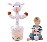 Fmzrbnih Dancing Stuffed Animals - 4.72x14.17 Inches Interactive Plush Toys, Long Lasting Electric Animal Dolls | Rabbit Cow Talking Stuffed Animals, Educational Play Girls Children