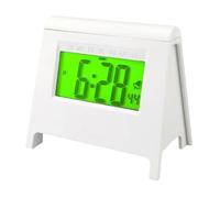 Fmzrbnih Digital AlarmClock - Battery Operated ElectronicClock, LCD Display Timepiece, Long Lasting Weekday Alarm Function | Modern BedroomClock with Snooze Nightlight Time Display for Home Travel