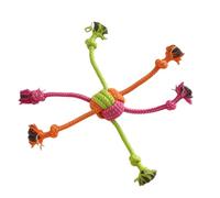 Fmzrbnih Dog Rope Toy - Cotton Tugger, Durable Interactive Chewing Plaything, Tough Pet Training Accessory | Puppydental Cleaning Entertainment Aid for Indoor Outdoor Activity Ejercise Small Medium