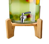 Fmzrbnih Drink Dispenser Stand - 7.28inches Wooden Base, Beverage Holder , Long Lasting Serving Display Station | Coffee Bar Party Restaurant Pantry Hotel Commercial Counter Organizer Support Rack