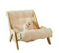 Fmzrbnih Furry Indoor Cat Sofa - 14.57x19.69x14.37 Inches Cute Pet Couch Bed, Plush Calming Furniture, Multipurpose Soft Comfort Lounger | Sleeping Nest For Cat Puppy Small Dog Home Relaxation Rest