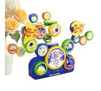 Fmzrbnih Juguetes con engranajes - Juego educativo de ladrillos de construcción | Juego de engranajes para niños - para niños, chicos, chicas, familia, amigos, estudiantes, hogar y estudio en