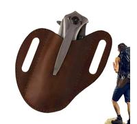 Fmzrbnih Leather knifeSheath - Multipurpose Folding knifeHolster, Pocket knifeOrganizer with Belt Clip | Long Lasting Menleather Holder for Knives, Sheath for Everyday Carry Most Pocket Knives