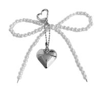 Fmzrbnih Pearl Bow Key Chain - 3.54x1.97x0.79 Inches Cute Knot Pendant, Hanging Accessory, Multipurpose Decorative Phone Bag Ornament | Fashionable Purse Accent Giffts Choice for Girls Lovers