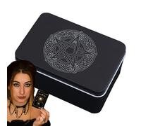 Fmzrbnih Puerta de la de la Tarjeta del Tarot - 5 x 3.35 x 2.36 Pulgadas de Puente de Hierro, contenedor de Almacenamiento, Organizador portátil de Larga duración | Titular Durable para Tarot Tarot