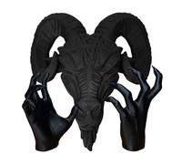 Fmzrbnih Resin Baphomet Statue - Head and Hands Figurine, Long Lasting Gothic Satanic Goat Ornament | Decorative Statue for Living Room Workplace Wall Display Dark Home Decor Collectible Accessory