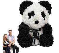 Fmzrbnih Roseteddy Bear - Romantic Giffts, Love Present, Handmade Foam Flower Bear with Heart | Long Lasting Decorative Giffts Idea for Valentines Mothers Day Anniversaary Birthday Bridal Showers