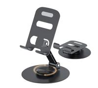 Fmzrbnih Rotating Phone Stand - Flexibble Holder, Adjustable Height and Angle, Multifunctional Foldable Cell Phone Desk Stand | Smartphone Tablet supportMount Offices Home Travel Work Station Gadget