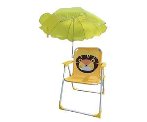 Fmzrbnih Silla de Playa para niños con sombrilla, Silla Plegable para niños, Silla de Viaje portátil, sombrilla Ajustable, Silla de Picnic para niños, niñas, Parque, Campamento