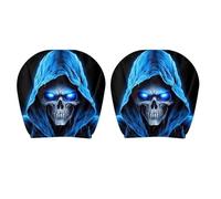 Fmzrbnih Skull Headrest Cover - 2 Pieces Halloween Car Seat Protector