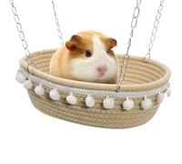 Fmzrbnih Small Animal Cage Hammock - 7.09x9.84x3.54 in Hanging Bed, Soft Warm Fleece Pet HammockBed for Guinea Pig Ferret Hamster Sugar Glider, Squirrel Chinchilla Cage Comfort