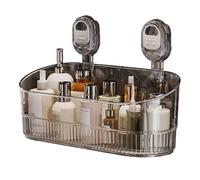 Fmzrbnih Suction Cup Shower Shelf - Corrugated Non Drill Storage Rack, Bottom Drain Corner Organizer | Wall Mounted Long Lasting Holder for Bathroom Kitchen Inside Shower Space Saving Home Accessory